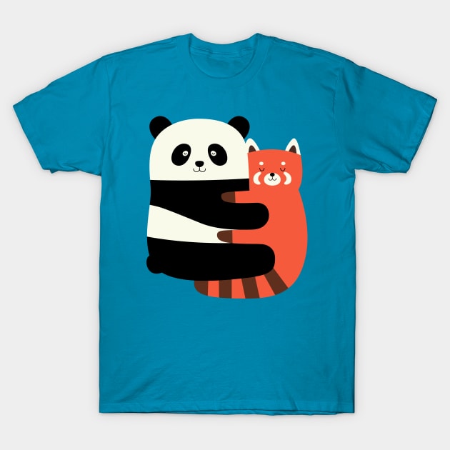 Panda Hugs T-Shirt by AndyWestface